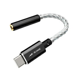 radius(ラディウス) 小型ポータブルDACアンプ(USB Type-C、φ3.5mm stereo mini jack) ブラック RK-DA60CK ［ハイレゾ対応 /DAC機能対応］ RKDA60CK