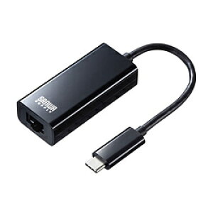 SANWA SUPPLY(TTvC) LANϊA_v^ [USB-C IXX LAN] 1GbpsΉ(Mac/Windows11Ή) ubN USB-CVLAN2BKN USBCVLAN2BKN