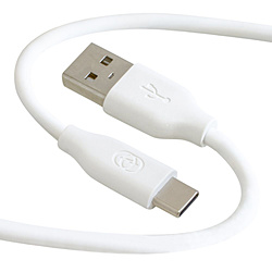 GOPPA シリコン採用やわらかケーブル USB-A⇒USB-Type-C 1.5m ホワイト W GPACU2S150CMW 日本未発売 モデル着用＆注目アイテム GP-ACU2S150CM