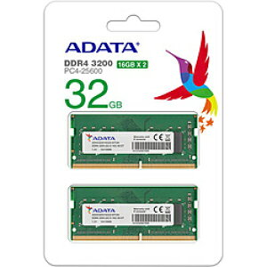 ADATA(GCf[^) ݃ m[gp DDR4-3200 PC4-25600 260PIN AD4S320016G22-DTGN mSO-DIMM DDR4 /16GB /2n AD4S320016G22DTGN