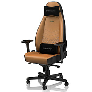 �y���������z NOBLECHAIRS NBL-ICN-RL-CBK-SGL �Q�[�~���O�`�F�A ICON Real Leather �R�j���b�N NBLICNRLCBKSGL