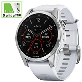 GARMIN(ガーミン) 010-02539-07 fenix 7S 【Suica対応】 GARMIN Silver Whitestone 0100253907