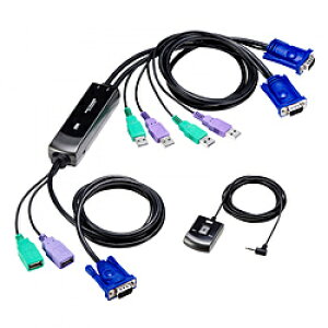 SANWA SUPPLY(�T�����T�v���C) �p�\�R���ؑ֊� [HD(3WAY)15pin�f�B�X�v���C / USB�L�[�{�[�h�E�}�E�X] �茳�ؑփX�C�b�` (Mac/Win) SW-KVM2WVUN2 �m2���� /1�o�� /�����n SWKVM2WVUN2