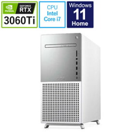 DELL(デル) DX100VR-CHLC ゲーミングデスクトップパソコン [Core i7-12700/メモリ：16GB DDR5/RTX 3060 Ti LHR/SSD：512GB+HDD：1TB/モニター無し/2022春モデル] プラチナシルバー DX100VRCHLC