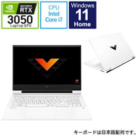 hp(エイチピー) 67G76PA-AABF ゲーミングノートパソコン Victus by HP Laptop 16-d1000 セラミックホワイト ［16.1型 /Windows11 Home /intel Core i7 /メモリ：16GB /SSD：512GB /無し /日本語版キーボード /2022年10月モデル］ 67G76PAAABF [振込不可]