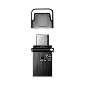 ELECOM(GR) USB (Android/iPadOS/Mac/Windows11Ή) ubN MF-CAU32064GBK m64GB /USB TypeA{USB TypeC /USB3.2 /Lbvn MFCAU32064GBK
