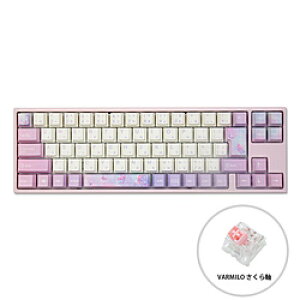 VARMILO �Q�[�~���O�L�[�{�[�h Dreams on Board 73(�T�N����) vm-ma73-a030-sakura �m�L�� /USB�n MA73A030SAKURA