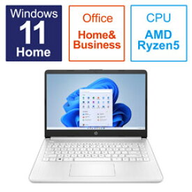 hp(エイチピー) ノートパソコン HP 14s ピュアホワイト 6F8S3PA-AANB ［14.0型 /Windows11 Home /AMD Ryzen 5 /メモリ：8GB /SSD：256GB /Office HomeandBusiness /日本語版キーボード］ 6F8S3PAAANB [振込不可]
