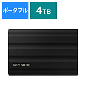 SAMSUNG(TX) MU-PE4T0S-IT OtSSD USB-C{USB-Aڑ Portable SSD T7 Shield(Android/Mac/Win) ubN m4TB /|[^u^n MUPE4T0SIT