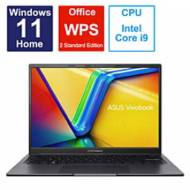 ASUS(エイスース) ノートパソコン Vivobook 14X インディーブラック K3405VA-LY029W ［14.0型 /Windows11 Home /intel Core i9 /メモリ：16GB /SSD：1TB /WPS Office /日本語版キーボード /2023年4月モデル］ K3405VALY029W