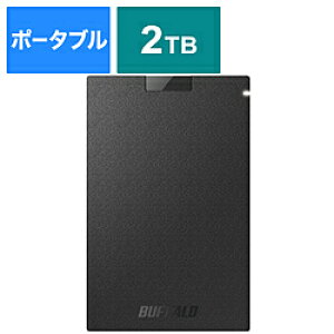 BUFFALO(obt@[j SSD-PGVB2.0U3-B OtSSD USB-Aڑ SIAAR(Chrome/Mac/Windows11Ή) ubN m2TB /|[^u^n SSDPGVB2.0U3B y864z
