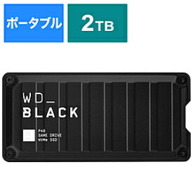 Western Digital WDBAWY0020BBK-JESN 外付けSSD USB-C＋USB-A接続 ゲーム用 WD_BLACK P40(Mac/Windows11対応) ［2TB /ポータブル型］ WDBAWY0020BBKJESN