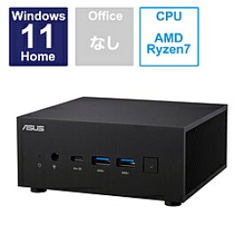 ASUS(エイスース) PN53-S7099AD デスクトップパソコン ExpertCenter PN53 ブラック ［モニター無し /AMD Ryzen7 /メモリ：16GB /SSD：256GB /2023年6月モデル］ PN53S7099AD