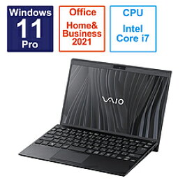 VAIO(バイオ) ノートパソコン VAIO SX12 ファインブラック VJS12690111B ［12.5型 /Windows11 Pro /intel Core i7 /メモリ：16GB /SSD：512GB /Office HomeandBusiness /日本語版キーボード /2023年6月モデル］ VJS12690111B
