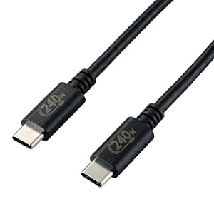 ELECOM(GR) USB-C  USB-CP[u [[d /] /1m /USB Power Deliver EPR /240W /USB2.0] ubN U2C-CCPE10NBK U2CCCPE10NBK