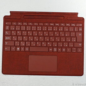 【中古】Microsoft(マイクロソフト) セール対象品 〔展示品〕 スリムペン2付き Surface Pro Signature キーボード ポピーレッド 8X7-00039【291-ud】