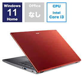 Acer(エイサー) ノートパソコン Aspire 5 タイガーリリーレッド A514-55-N38U/R ［14.0型 /Windows11 Home /intel Core i3 /メモリ：8GB /SSD：256GB /無し /日本語版キーボード /2023年8月モデル］ A514-55-N38UR [振込不可]