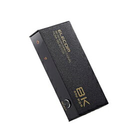 ELECOM(エレコム) HDMI 切替器 2入力1出力/1入力2出力 双方向切替可 ブラック DH-SW8KBD21BK ［4K対応］ DHSW8KBD21BK 【864】