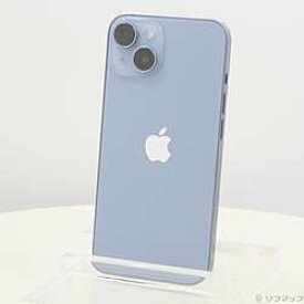 【中古】Apple(アップル) iPhone14 128GB ブルー MPVJ3J／A SIMフリー【291-ud】