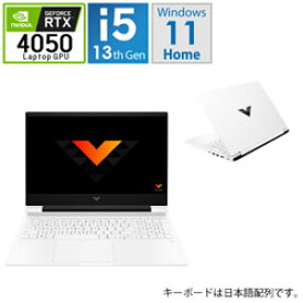 hp(エイチピー) 807B6PA-AAAD ゲーミングノートパソコン Victus G1モデル(RTX4050) セラミックホワイト ［16.1型 /Windows11 Home /intel Core i5 /メモリ：16GB /SSD：512GB /無し /日本語版キーボード /2023冬モデル］ 807B6PAAAAD