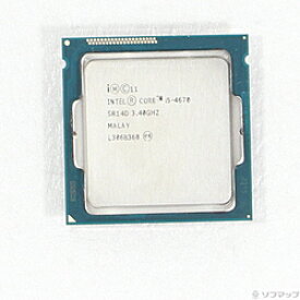 【中古】intel(インテル) Core i5 4670 〔3.4GHz／LGA 1150〕【291-ud】