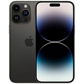 【中古】Apple(アップル) iPhone14 Pro Max 1TB スペースブラック MQ9K3J／A SIMフリー【291-ud】