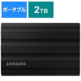 SAMSUNG(サムスン) MU-PE2T0S-IT 外付けSSD USB-C＋USB-A接続 Portable SSD T7 Shield(Android/Mac/Win) ブラック ［2TB /ポータブル型］ MUPE2T0SIT