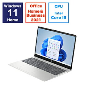 hp(エイチピー) ノートパソコン HP 15 ナチュラルシルバー 9H007PA-AAAB ［15.6型 /Windows11 Home /intel Core i5 /メモリ：8GB /SSD：256GB /Office HomeandBusiness /日本語版キーボード /2024年1月モデル］ 9H007PAAAAB