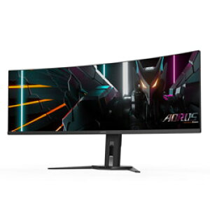 GIGABYTE(�M�K�o�C�g) USB-C�Ή� �Q�[�~���O���j�^�[ AORUS CO49DQ �m49�^ /Dual QHD(5120×1440�j /���C�h /�Ȗʌ^ /144Hz�n AORUSCO49DQ