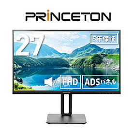 PRINCETON(プリンストン) USB-C接続 PCモニター ブラック PTFBLC-27S ［27型 /フルHD(1920×1080) /ワイド］ PTFBLC-27S