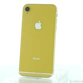 【中古】Apple(アップル) iPhoneXR 64GB イエロー MT082J／A SIMフリー【291-ud】