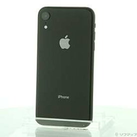 【中古】Apple(アップル) iPhoneXR 64GB ブラック MT002J／A SIMフリー【291-ud】