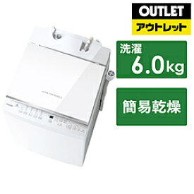 TOSHIBA(東芝) 全自動洗濯機 ZABOON（ザブーン） ピュアホワイト AW-6DH2-W [洗濯6.0kg]【生産完了品】 *AW6DH2W 【お届け日時指定不可】 [振込不可]