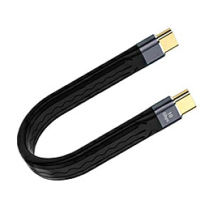 YOUZIPPER USB-C �� USB-C�P�[�u�� [�f�� /�[�d /�]�� /0.1m /4K /PD100W /USB3.2 Gen2] GEN2-01C �mUSB-C �� USB-C /4K�n GEN201C