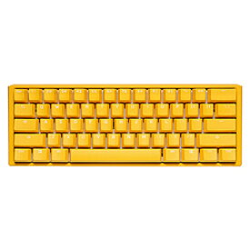 DUCKY ゲーミングキーボード One 3 Mini 60%(シルバー軸・英語配列) Yellow Ducky dk-one3-yellowducky-rgb-mini-silver ［有線 /USB］ ONE3YDMINISILVER