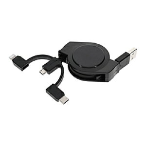 Owltech(�I�E���e�b�N) �����P�[�u�� 3in1 Lightning�{USB Type-C�{microUSB 1m �u���b�N OWL-CBR2AMLC10-BK OWLCBR2AMLC10BK