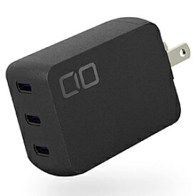 CIO NovaPort TRIO 67W GaN急速充電器 USB-C×3ポート ブラック CIO-G67W3C-BK ［3ポート /GaN(窒化ガリウム) 採用］ CIOG67W3CBK 【864】