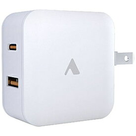 ALPEX(アルペックス) PD20W対応 Type-C 1ポート/USB1ポートAC充電器 ホワイト PD-AC02W ［USB Power Delivery対応 /20W］ PDAC02W