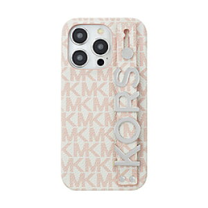 �}�C�P���R�[�X Slim Wrap Case Stand �� Ring iPhone 15 Pro MICHAEL KORS Soft Pink MKSRSFPWPIP2361P MKSRSFPWPIP2361P