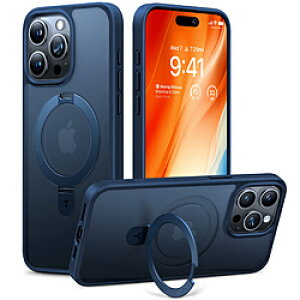 TORRASgX UPRO Ostand Matte Case for iPhone 15 Pro P[X g[X lCr[u[ X00FX0855