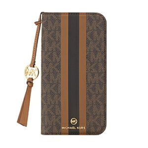 �}�C�P���R�[�X MICHAEL KORS - Folio Case Stripe With Tassel Charm for MagSafe for iPhone2022 6.1inch 3�� [ Brown ] MICHAEL KORS �}�C�P���@�R�[�X MKSTTCBRWFLIP2261P [�U���s��]