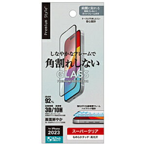 PGA iPhone 15 Plus KCht[t tSʕیKX ph~PETt[ X[p[NA Premium Style PG-23CGLF01CL PG23CGLF01CL