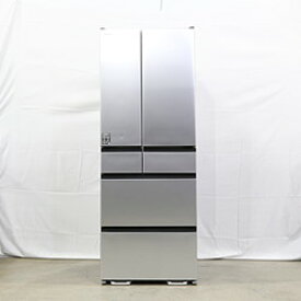 【中古】HITACHI(日立) 〔展示品〕 冷蔵庫 KWCタイプ ブラストシルバー R-KWC57S-S ［幅68.5cm ／567L ／6ドア ／観音開きタイプ ／2022年］【291-ud】