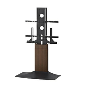 朝日木材 48〜77V型対応 壁寄せテレビスタンド Swing ダークブラウン木目&ブラック WS-F820-DB WSF820DB 【お届け日時指定不可】