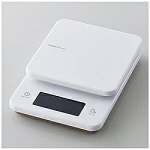 ELECOM(�G���R��) �L�b�`���X�P�[�� �f�W�^���X�P�[�� �v�ʊ� �͂��� �ő�3kg 0.5g�P�� �o�b�N���C�g�t�� �z���C�g �z���C�g HCS-KSA01WH HCSKSA01WH [�U���s��]