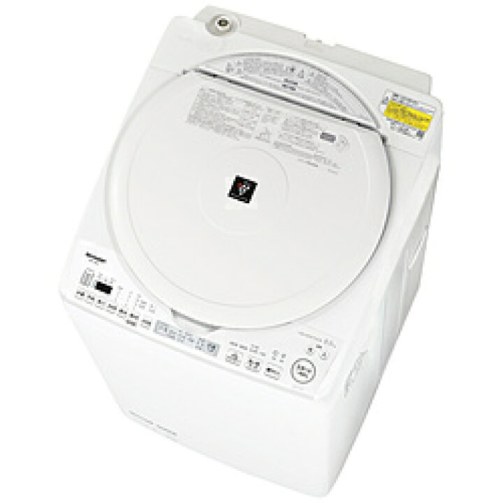 楽天市場】SHARP(シャープ) ES-TX8J-W 縦型乾燥洗濯機 ホワイト系  