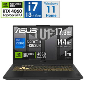 ASUS(GCX[X) FX707VV-I7R406032G Q[~Om[gp\R TUF Gaming(RTX 4060) CF[K[O[ m17.3^ /Windows11 Home /intel Core i7 /F32GB /SSDF1TB /{ŃL[{[h /2024N7fn FX707VV