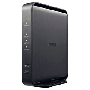 BUFFALO(�o�b�t�@���[�j Wi-Fi���[�^�[ 1201+300Mbps AirStation(�G���g���[���f��) �u���b�N WSR-1500AX2L �mWi-Fi 6(ax) /IPv6�Ή��n WSR1500AX2L [�U���s��]