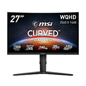 MSI(GGXAC) USB-CΉ Q[~Oj^[ MPG 275CQRXF ubN m27^ /WQHD(2560×1440j /Ch /Ȗʌ^n MPG275CQRXF