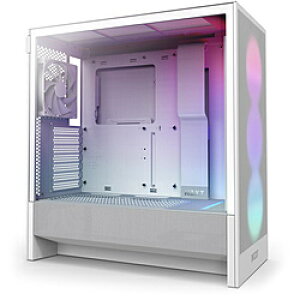 NZXT PC�P�[�X [ATX /Micro ATX /Extended ATX /Mini-ITX] H5FLOW RGB(2024) �z���C�g CC-H52FW-R1 CCH52FWR1